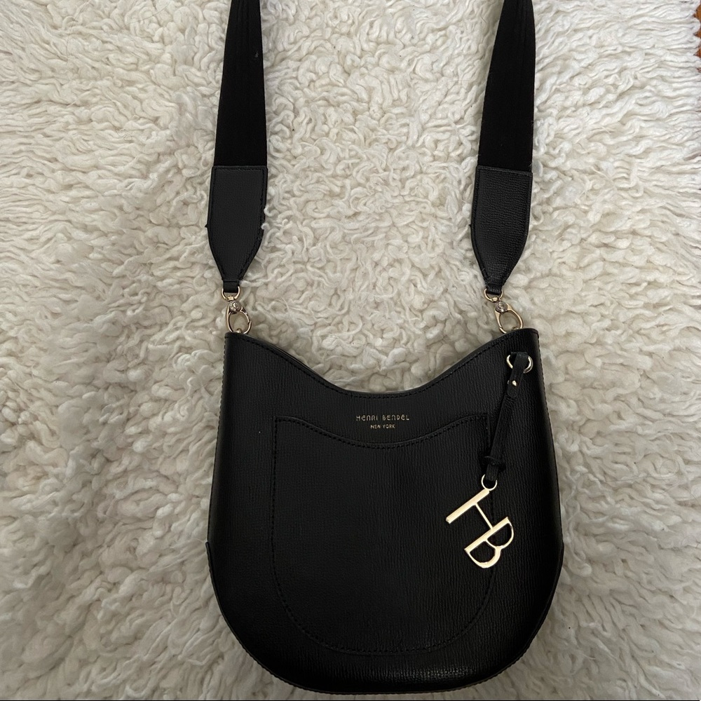 Henri Bendel black crossbody bag.